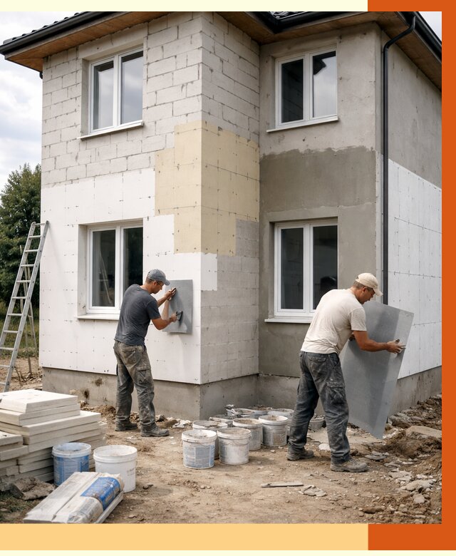 Утепление дома из газобетона в Рубцовске от 4247 руб./м² — заказать у ТепломастерРбц